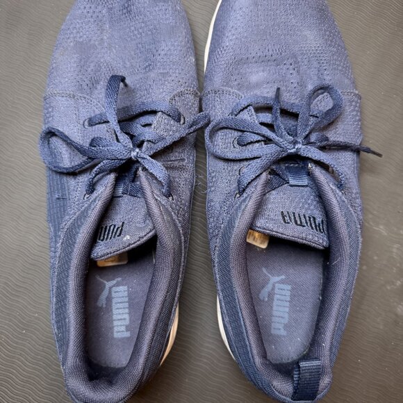 PUMA Men's Blue Knit Mesh Running Sneakers Shoes US 14 - Picture 2 of 5